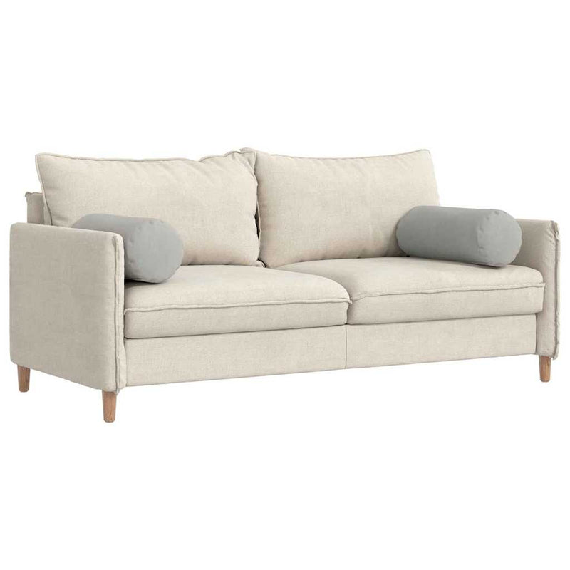 Perne Bolster 2 pcs Gri deschis Ø 25 x 70 cm