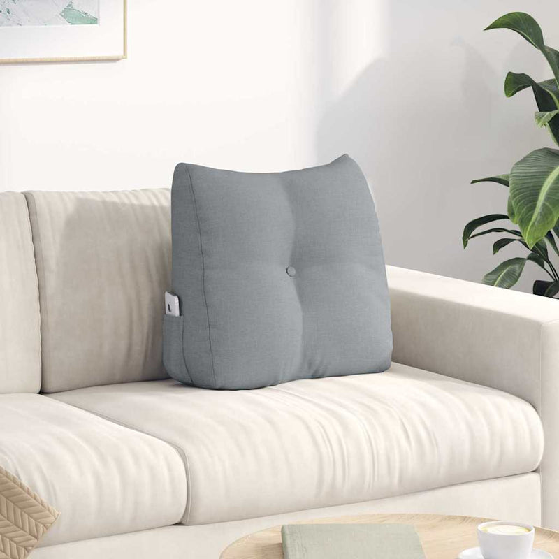Perna pentru spate Gri deschis 45 x 24 x 50 cm țesătură