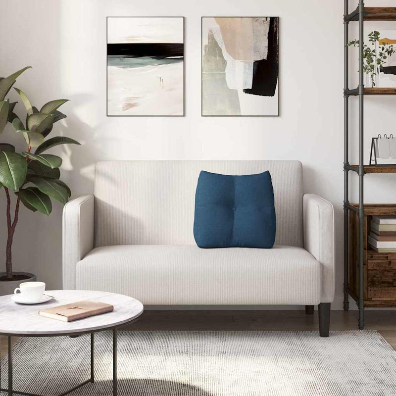 Perna pentru spate albastru 45 x 24 x 50 cm țesătură