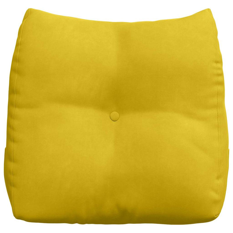 Perna pentru spate Galben 45 x 24 x 50 cm Catifea