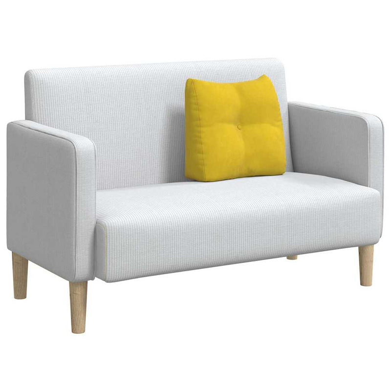 Perna pentru spate Galben 45 x 24 x 50 cm Catifea