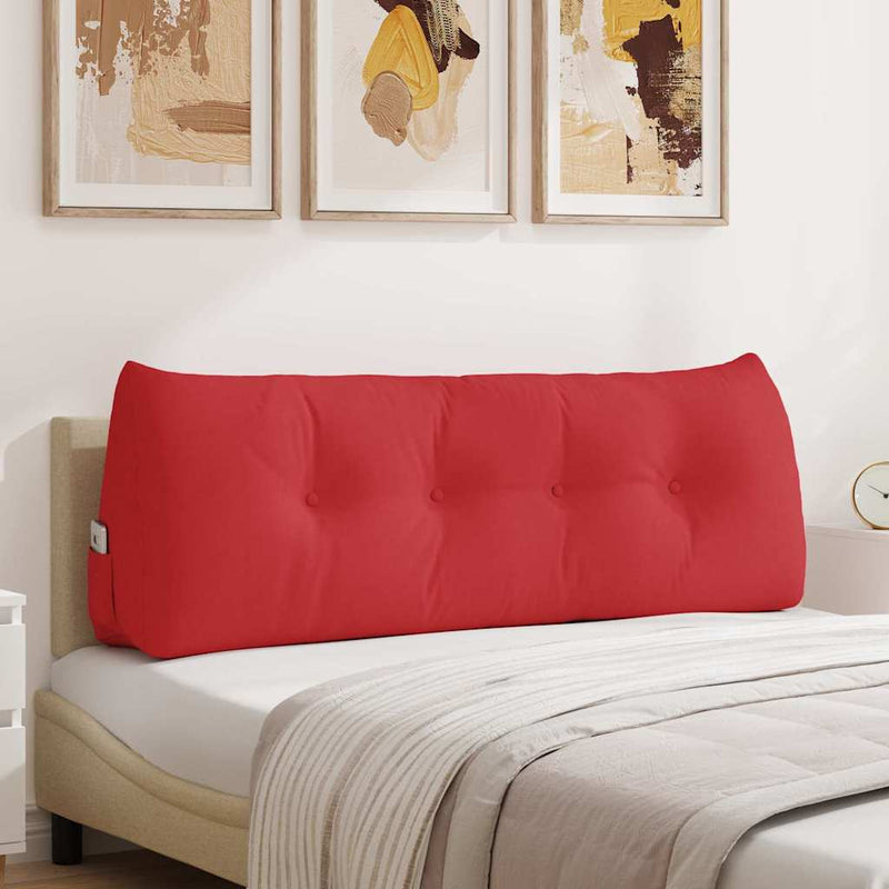Perna pentru spate Roșu 140 x 24 x 50 cm țesătură