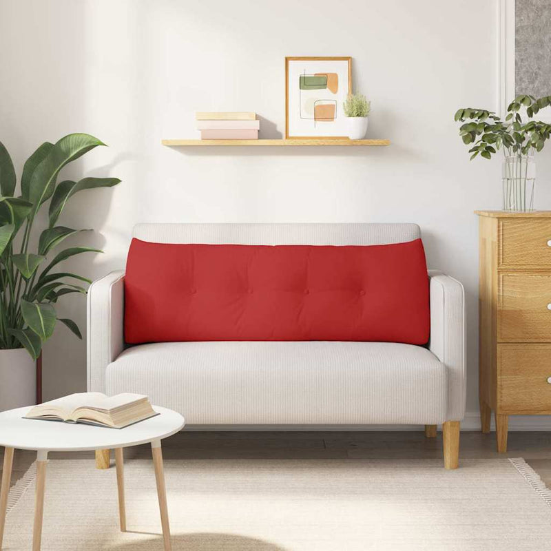 Perna pentru spate Roșu 140 x 24 x 50 cm țesătură