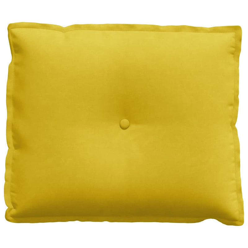 Perna pentru spate Galben 60 x 50 cm Țesătură din corduroy