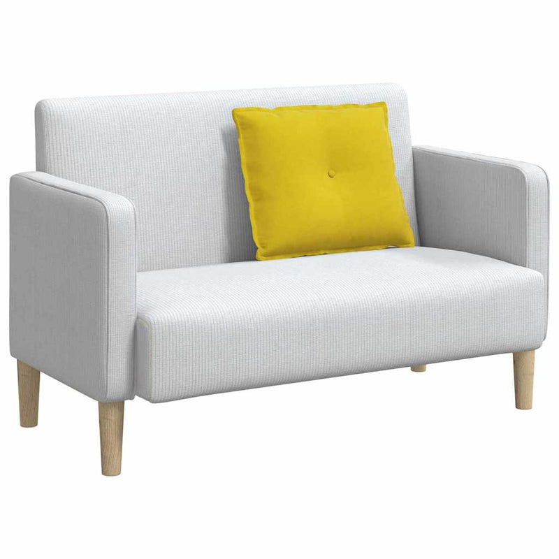 Perna pentru spate Galben 60 x 50 cm Țesătură din corduroy