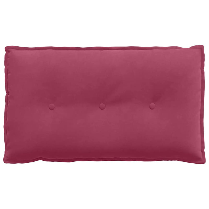 Perna pentru spate Roșu Vin 80 x 50 cm Țesătură din corduroy