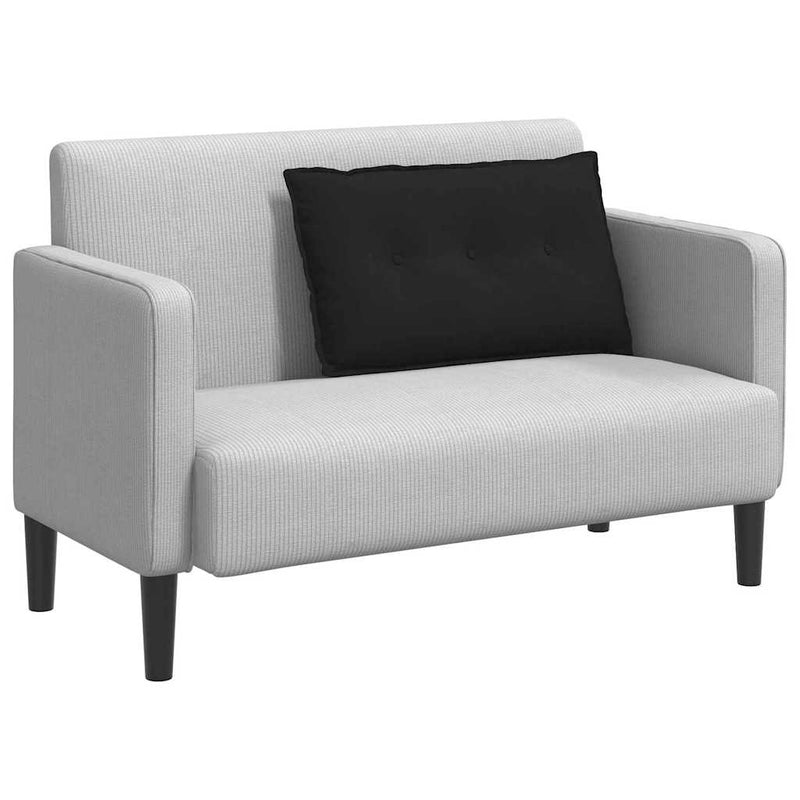 Perna pentru spate Negru 80 x 50 cm Țesătură din microfibră