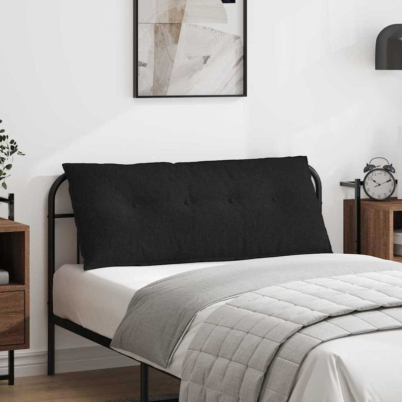 Perna pentru spate Negru 120 x 19 x 50 cm țesătură