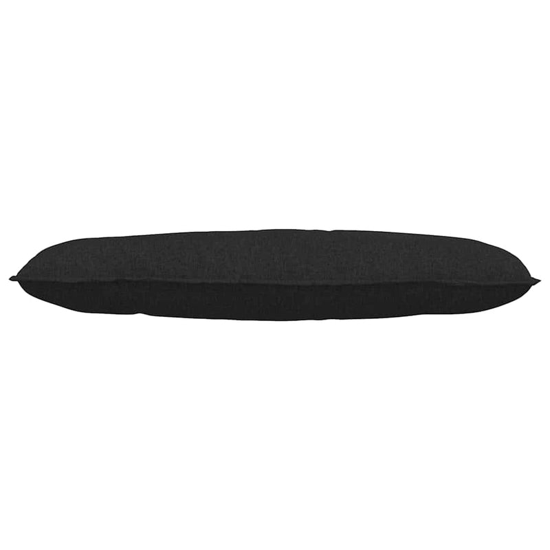 Perna pentru spate Negru 120 x 19 x 50 cm țesătură