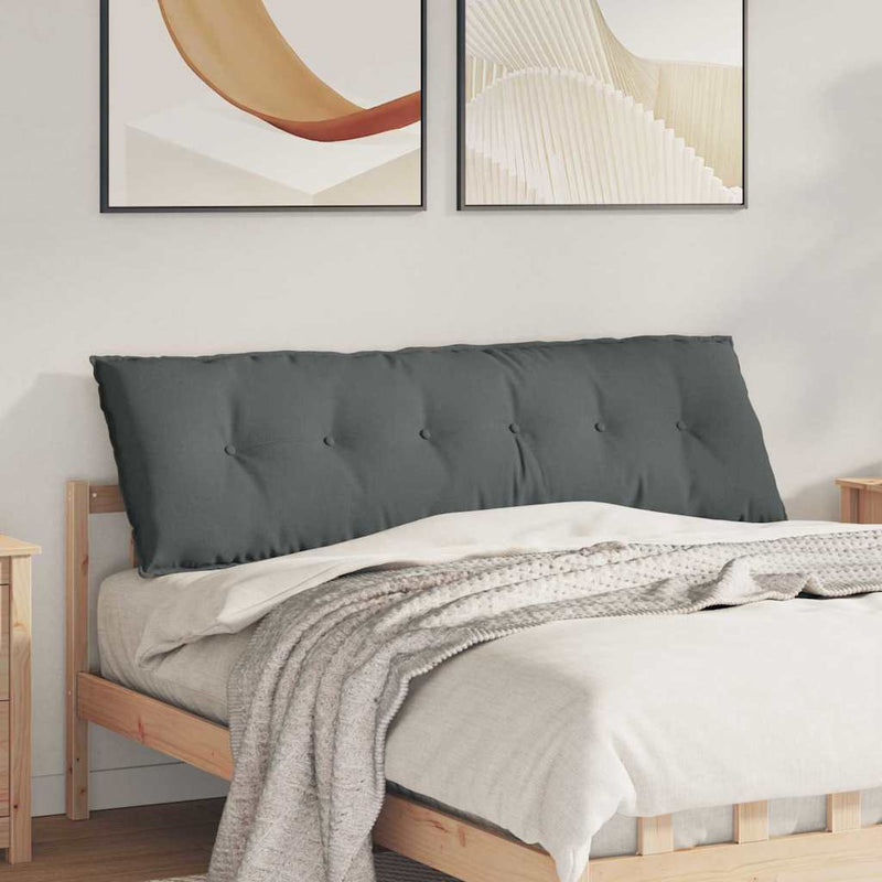 Perna pentru spate Gri închis 160 x 19 x 50 cm țesătură