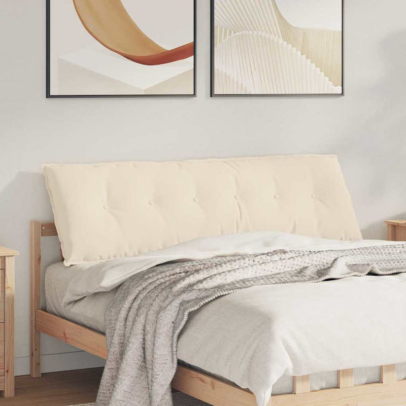 Perna pentru spate Bej 160 x 50 cm Țesătură din microfibră