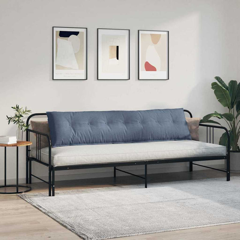 Perna pentru spate albastru 200 x 50 cm Țesătură din corduroy