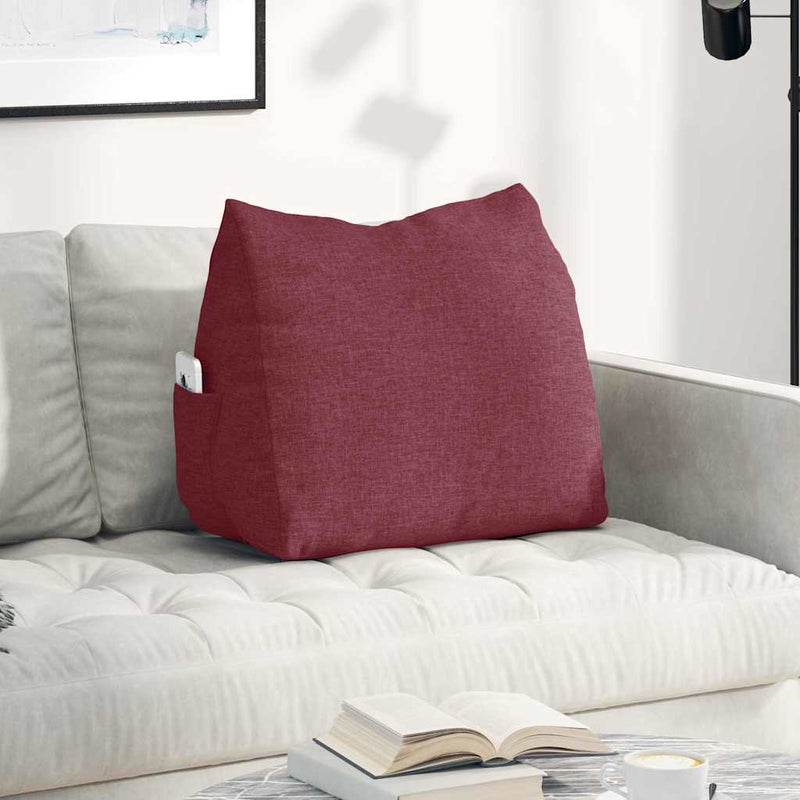 Perna pentru spate Roșu Vin 60 x 20 x 50 cm țesătură