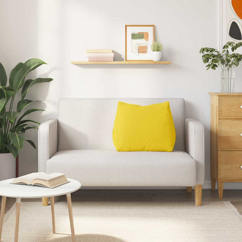 Perna pentru spate Galben Deschis 60 x 20 x 50 cm țesătură