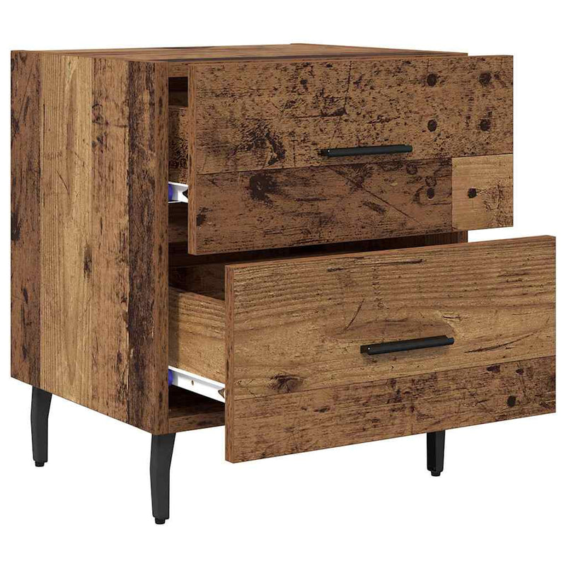 Dulap de noapte 2 buc. Lemn vechi 40 x 35 x 47,5 cm