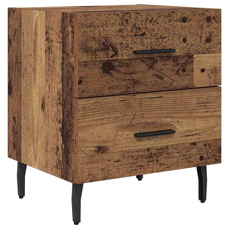 Dulap de noapte 2 buc. Lemn vechi 40 x 35 x 47,5 cm
