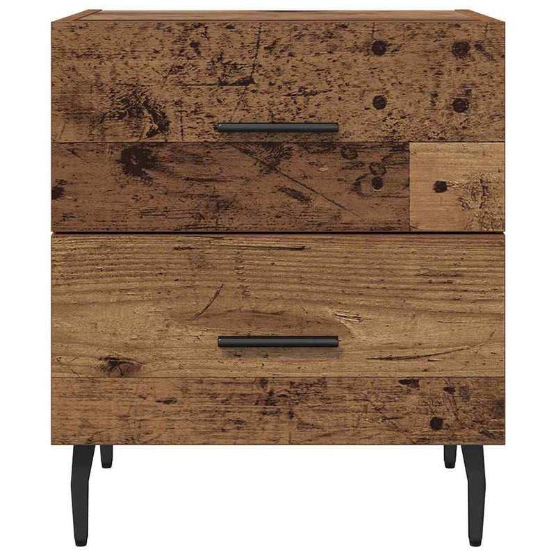 Dulap de noapte 2 buc. Lemn vechi 40 x 35 x 47,5 cm