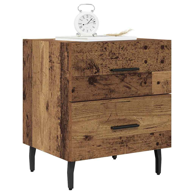 Dulap de noapte 2 buc. Lemn vechi 40 x 35 x 47,5 cm