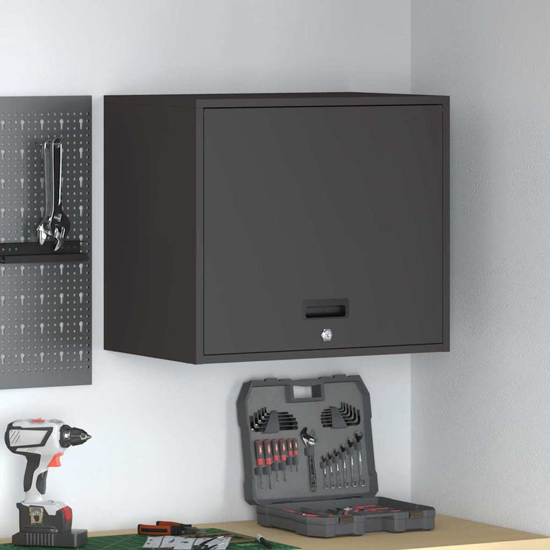 Dulap de perete pentru garaj Negru 60 x 40 x 53 cm