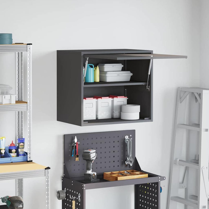 Dulap de perete pentru garaj Negru 60 x 40 x 53 cm