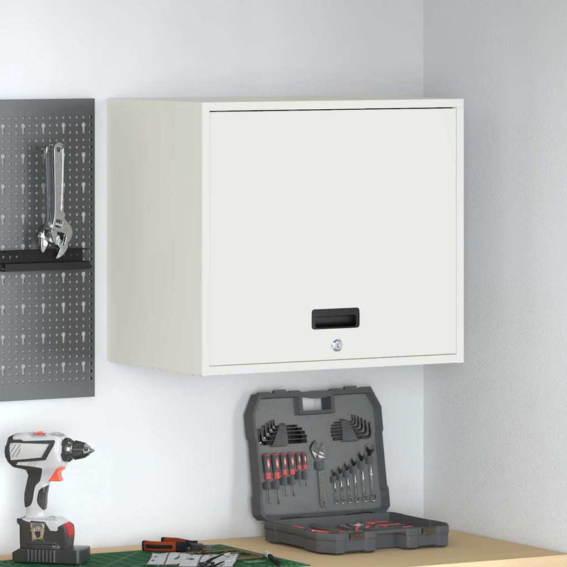 Dulap de perete pentru garaj Alb 60 x 40 x 53 cm