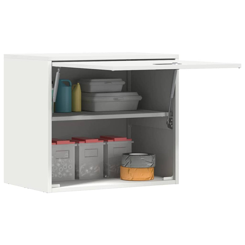 Dulap de perete pentru garaj Alb 60 x 40 x 53 cm