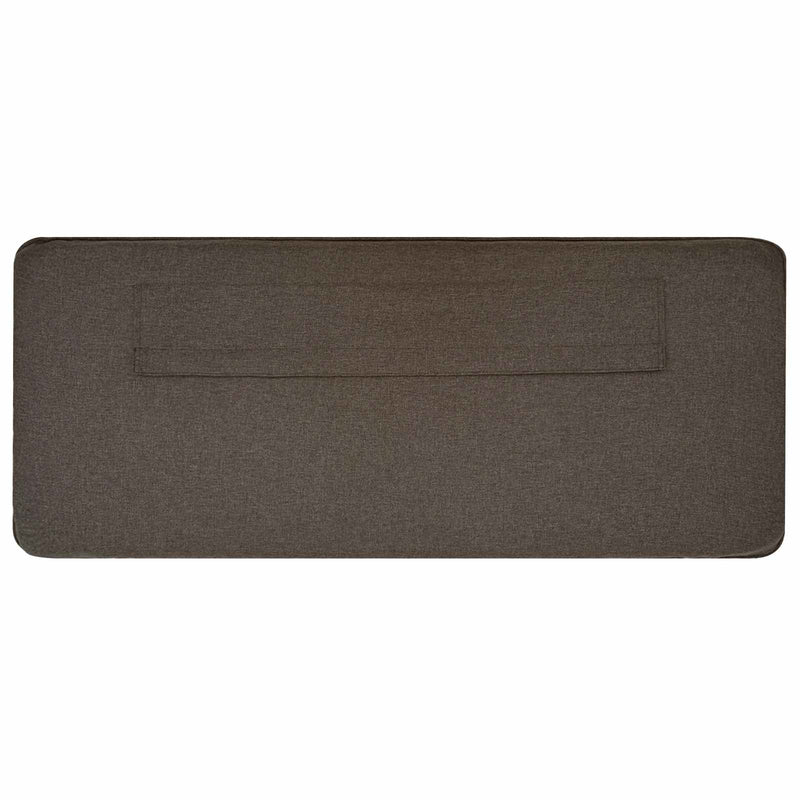 Tăblie tapițată Maro și taupe 80 cm Lemn de pin masiv