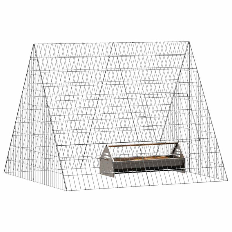Cușcă pentru pui Argintiu 110 x 100 x 85 cm Oțel Galvanizat