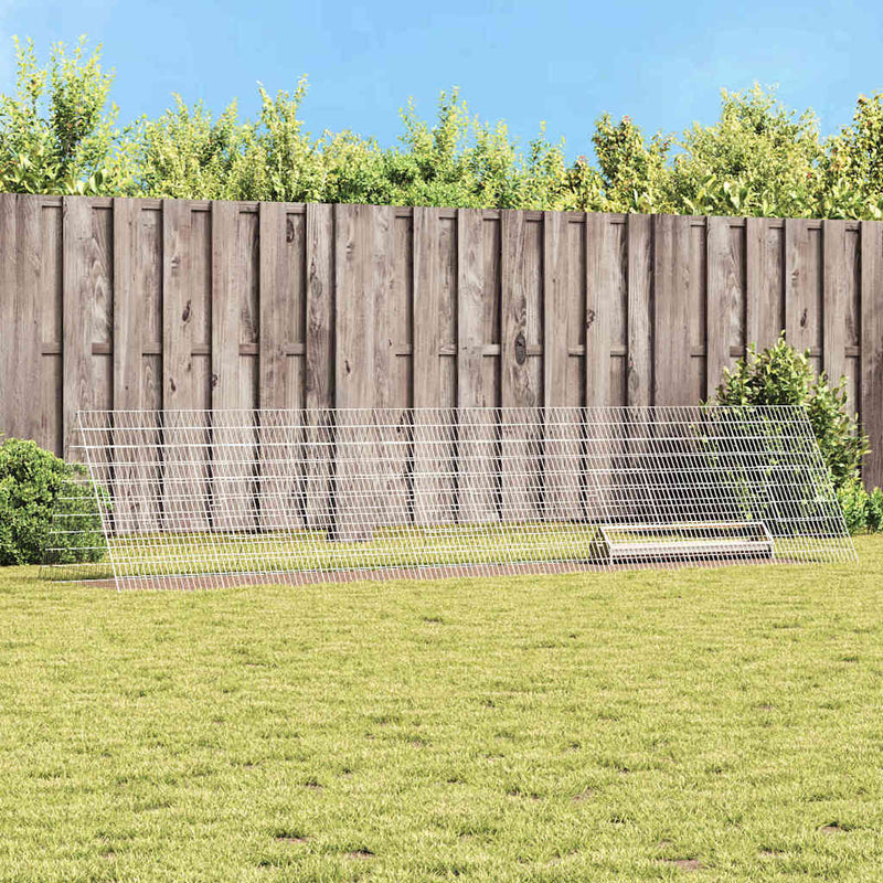 Cușcă pentru pui Argintiu 430 x 100 x 85 cm Oțel Galvanizat