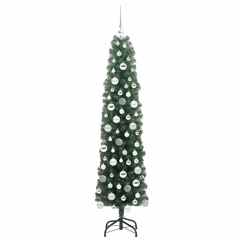 Brad de Crăciun artificial Verde 180 cm PVC și oțel și plastic