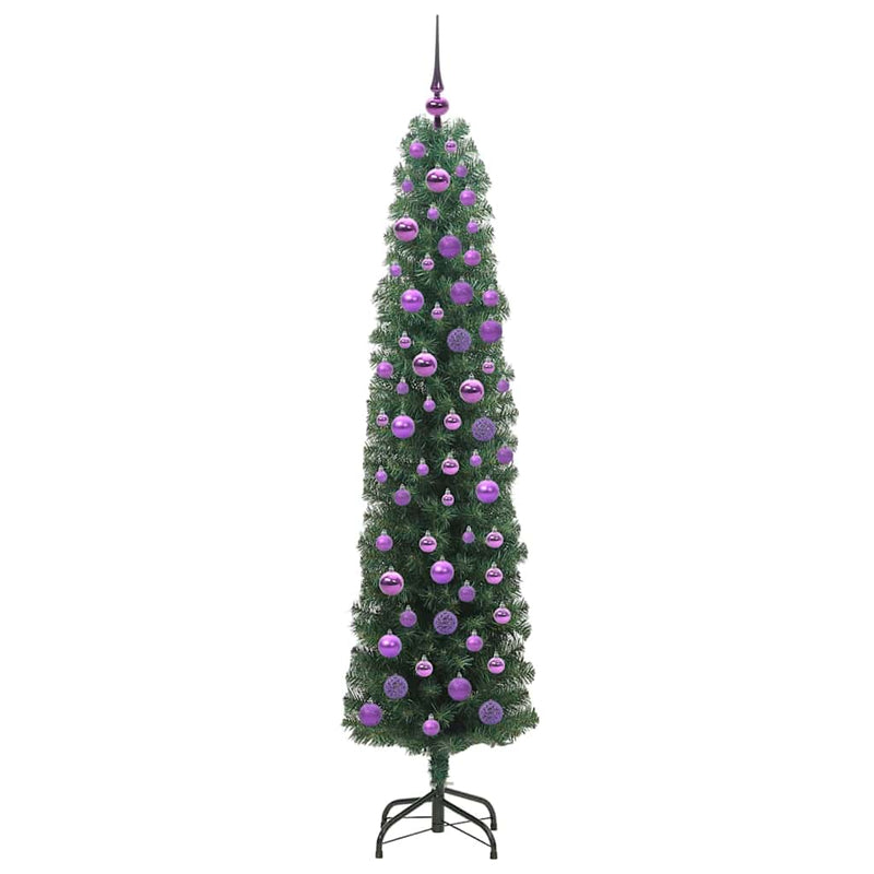 Brad de Crăciun artificial Verde 180 cm PVC și oțel și plastic