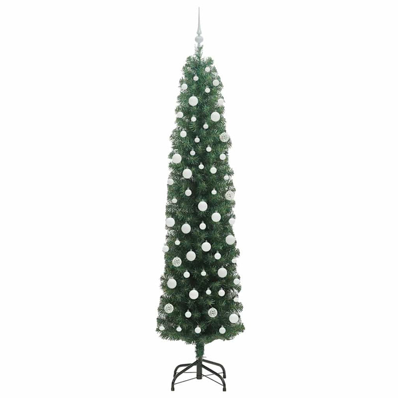 Brad de Crăciun artificial Verde 210 cm PVC și oțel și plastic