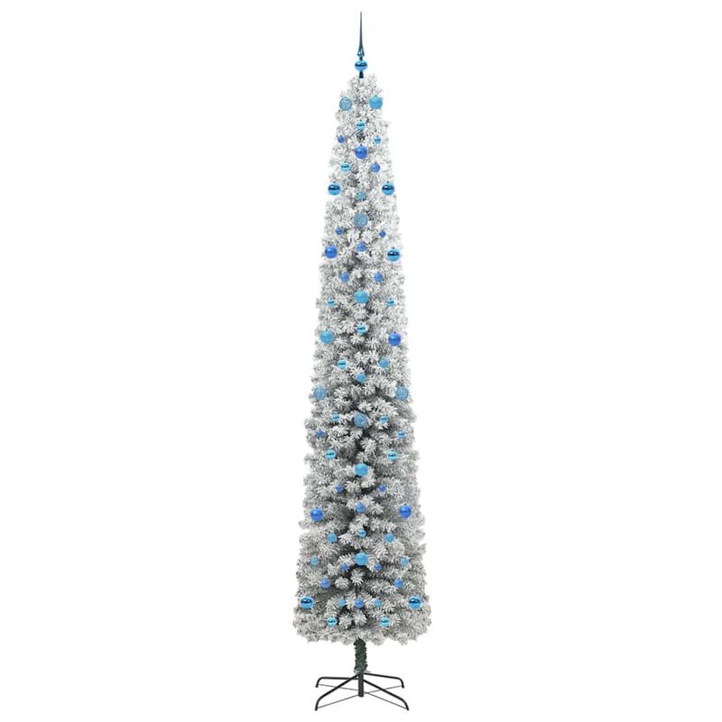 Brad de Crăciun artificial Verde 270 cm PVC și oțel și plastic
