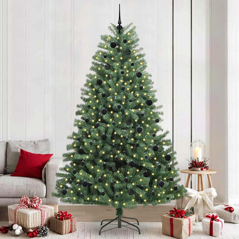 Brad de Crăciun artificial cu ramuri articulare Verde 240 cm
