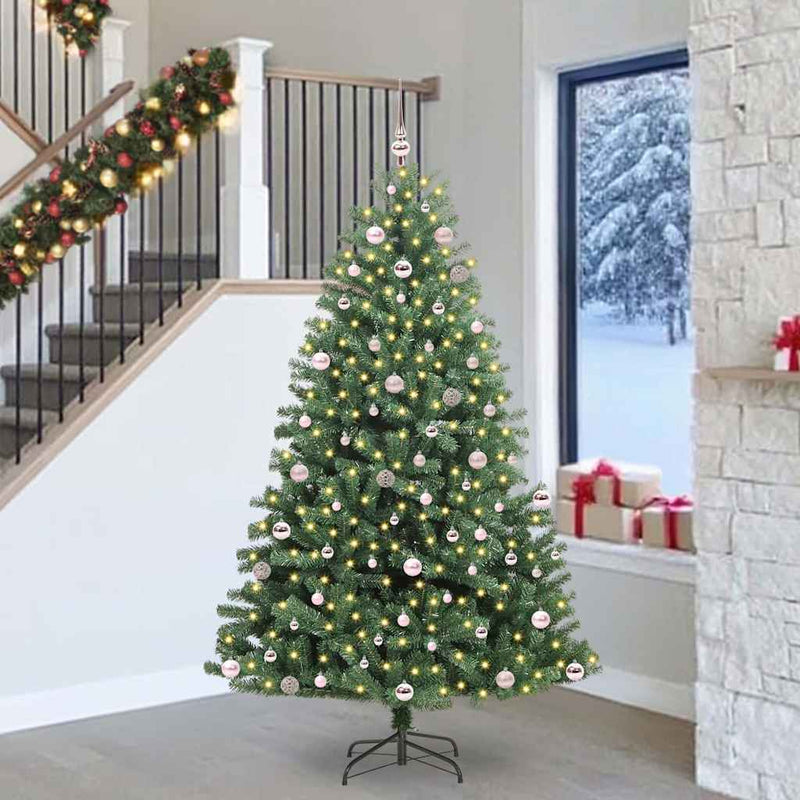Brad de Crăciun artificial cu ramuri articulare Verde 240 cm