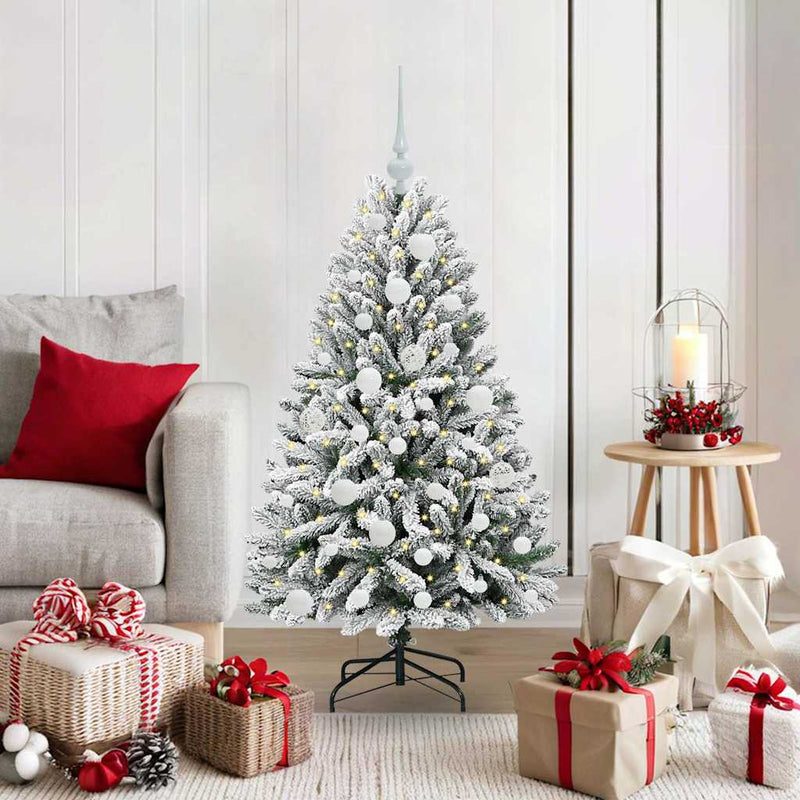 Brad de Crăciun artificial 120 cm 150 LED-uri Alb cald
