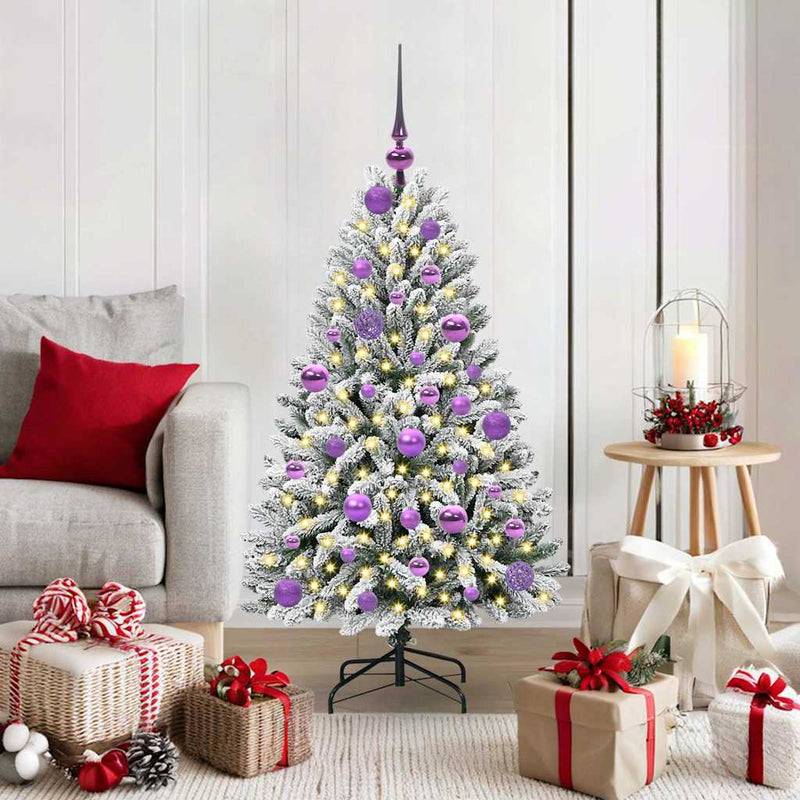 Brad de Crăciun artificial 120 cm 150 LED-uri Alb cald