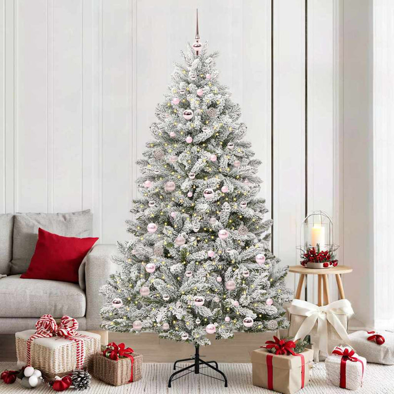 Brad de Crăciun artificial 210 cm 300 LED-uri Alb cald