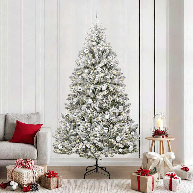 Brad de Crăciun artificial 210 cm 300 LED-uri Alb cald