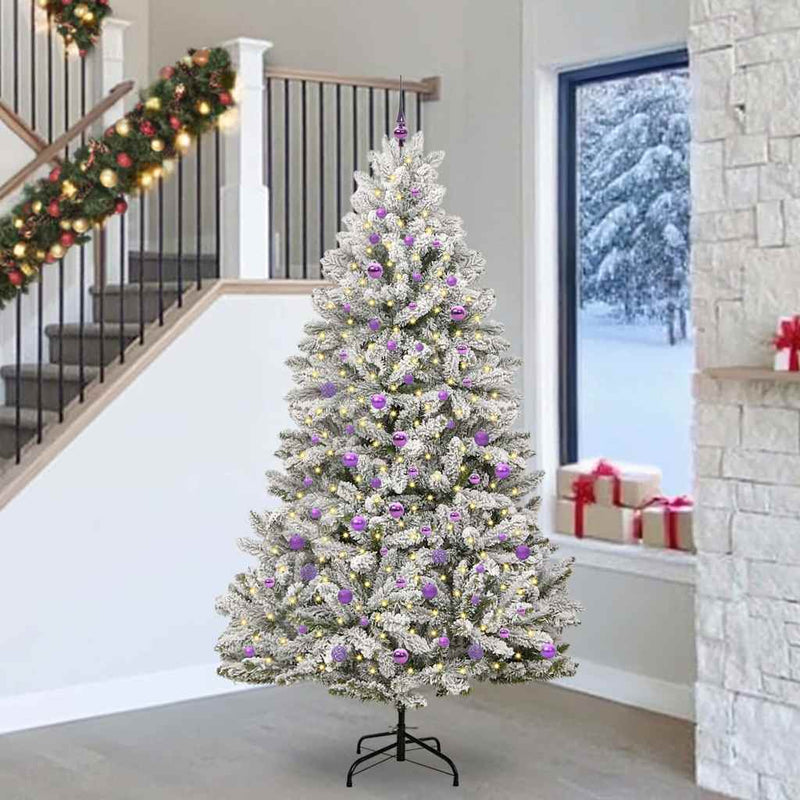 Brad de Crăciun artificial 240 cm 300 LED-uri Alb cald