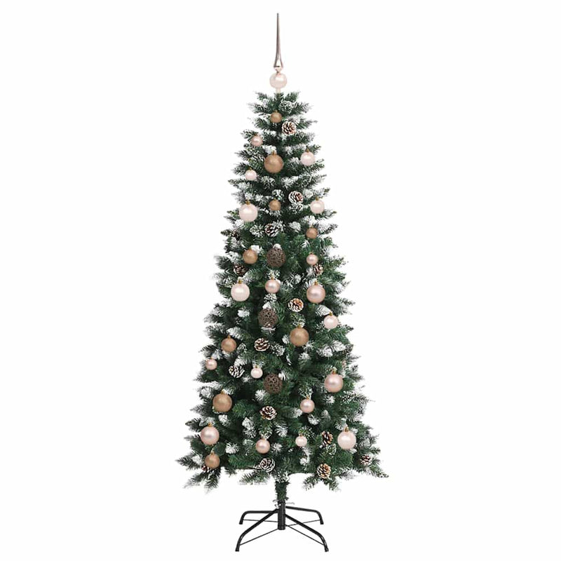 Brad de Crăciun artificial Verde 150 cm PVC, plastic și oțel