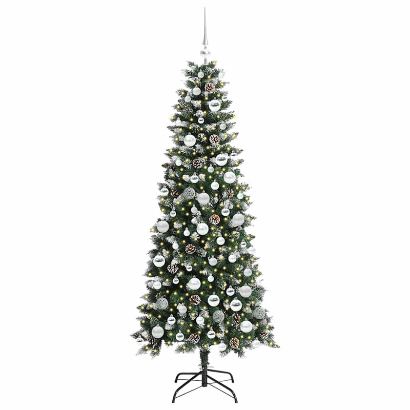 Brad de Crăciun artificial Verde 180 cm PVC, plastic și oțel