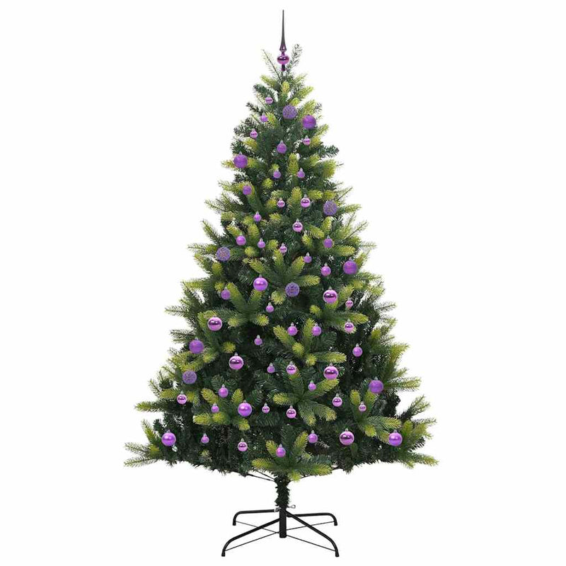 Brad de Crăciun artificial cu ramuri articulare 300 LEDs Verde