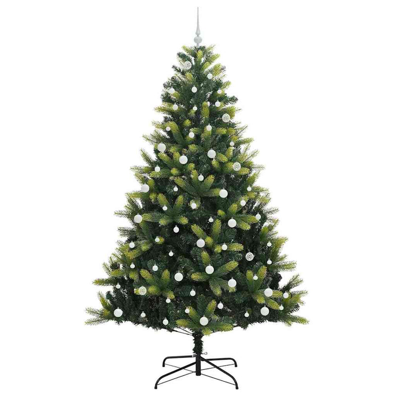 Brad de Crăciun artificial cu ramuri articulare 300 LEDs Verde