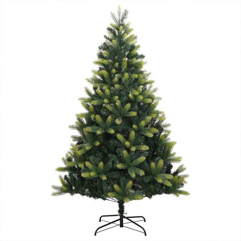 Brad de Crăciun artificial cu ramuri articulare 300 LEDs Verde