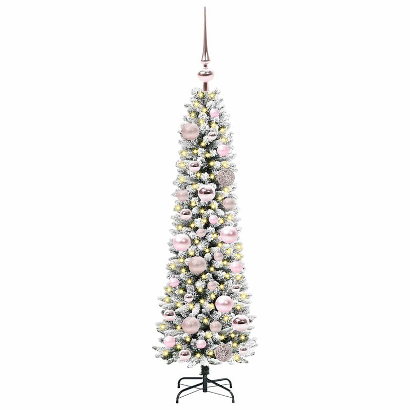 Brad de Crăciun artificial Alb 120 cm PVC și metal și plastic