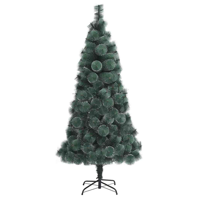 Brad de Crăciun artificial pre-luminat cu set de bile Verde PET
