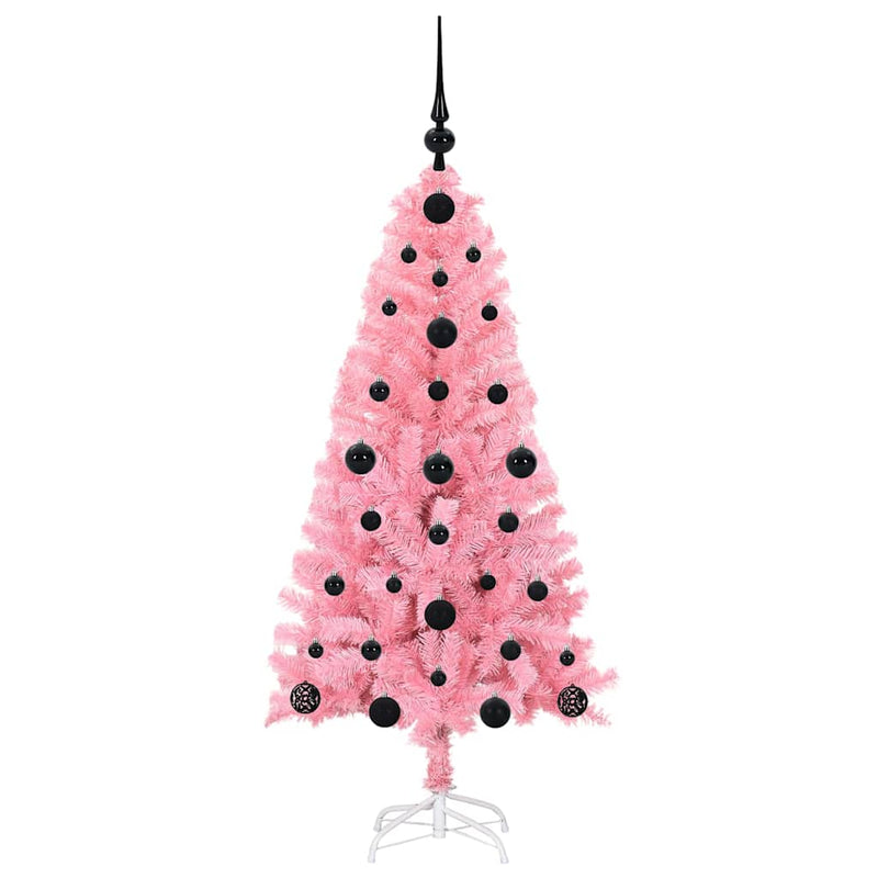 Brad de Crăciun Roz 120 cm PVC