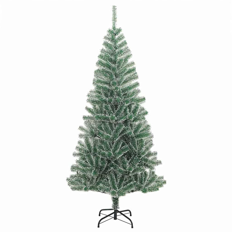 Pom de Crăciun artificial cu zăpadă imitată și lumină LED