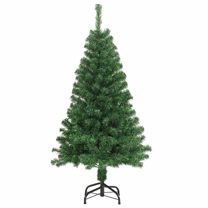 Brad de Crăciun artificial Verde 150 cm PVC și Oțel și Plastic